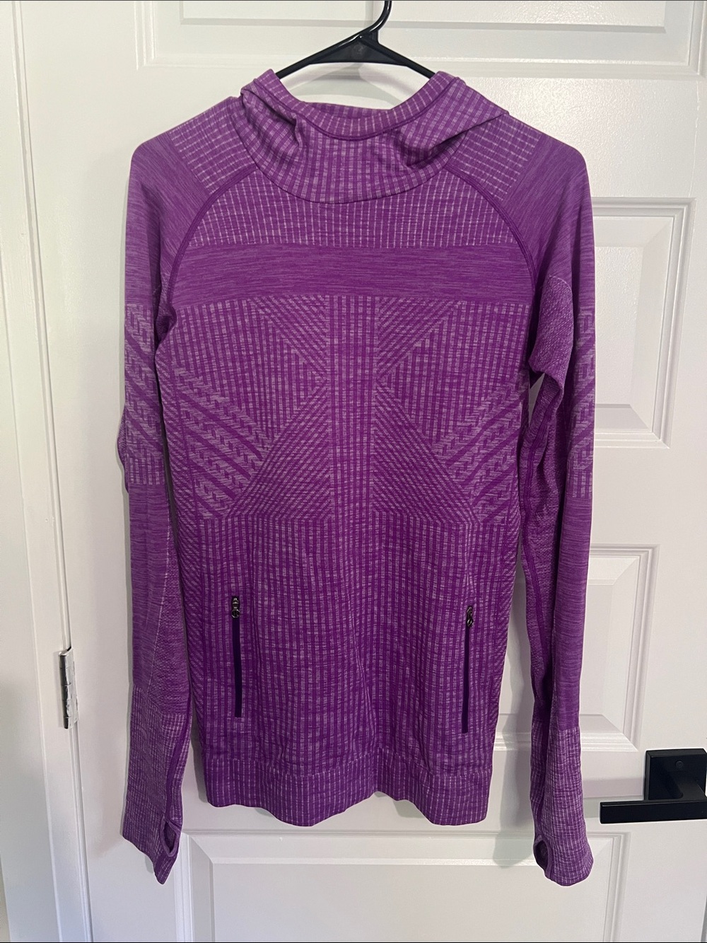 lululemon athletica Purple Cowl-Neck Long Sleeve Pullover